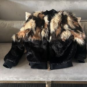 Faux fur jacket